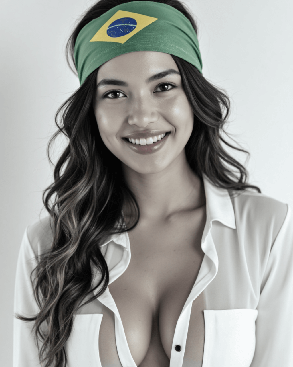 Mulher brasileira confiante sorrindo